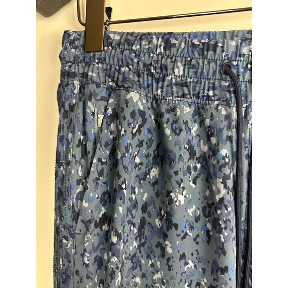 ATHLETA 2 PC Set Bomber Jacket & Wide Leg Crop Pant Navy Leopard Size Large 12 - Picture 16 of 16